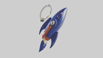 3D model Rocket keychain model VR / AR / low-poly