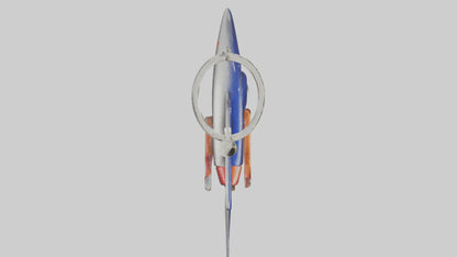 3D model Rocket keychain model VR / AR / low-poly