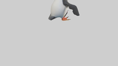 Rockhopper Penguin hopping model 3D model