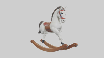 3D model Rocking Horse statue model VR / AR / low-poly