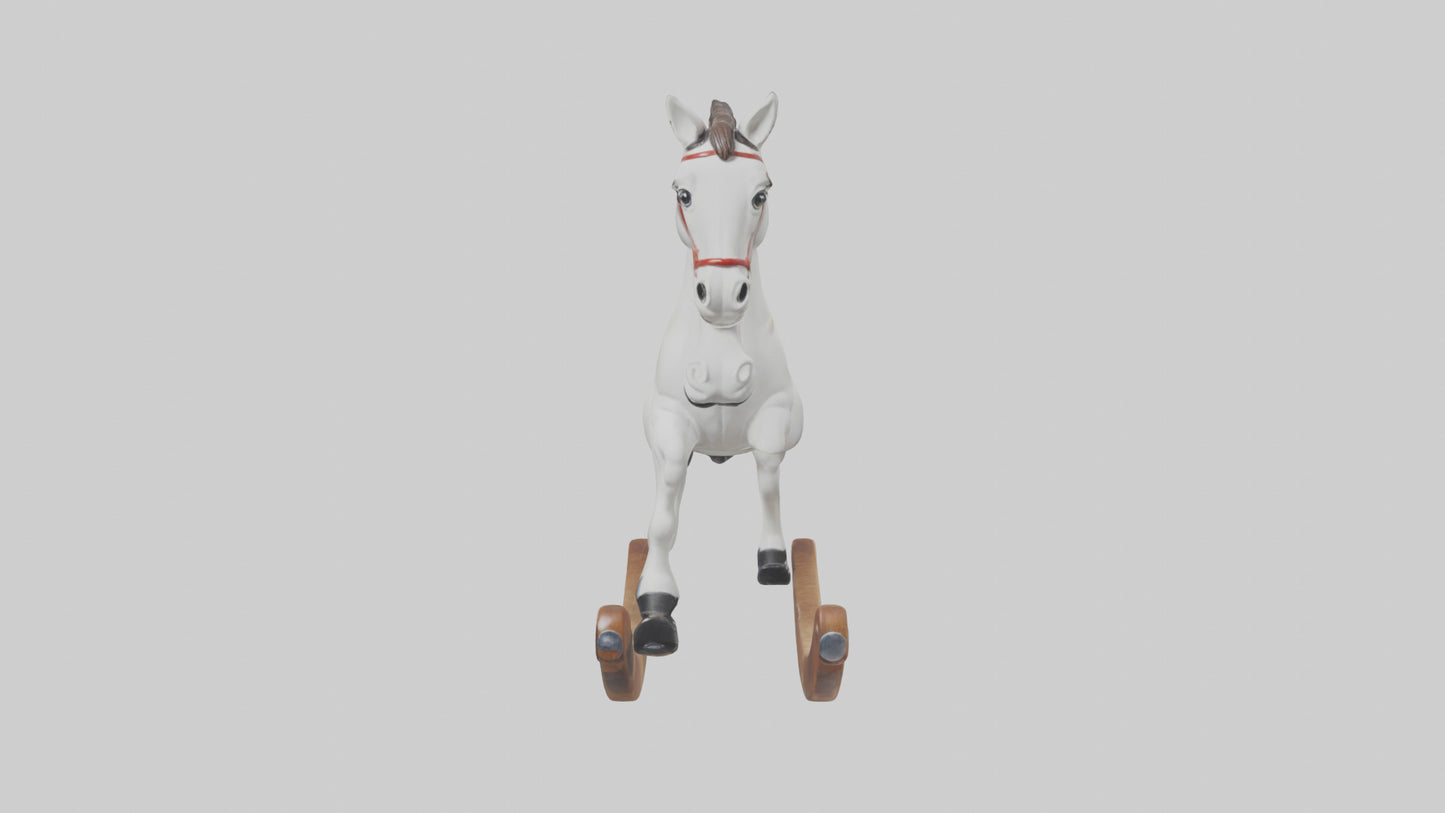 3D model Rocking Horse statue model VR / AR / low-poly
