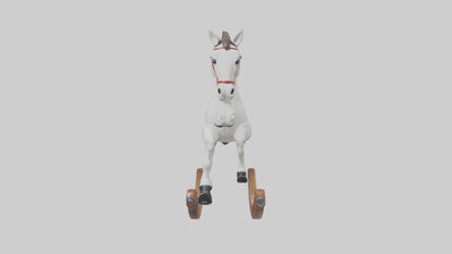3D model Rocking Horse statue model VR / AR / low-poly