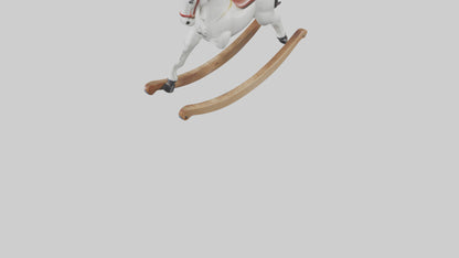 3D model Rocking Horse statue model VR / AR / low-poly
