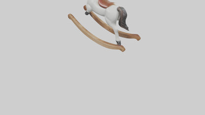 3D model Rocking Horse statue model VR / AR / low-poly