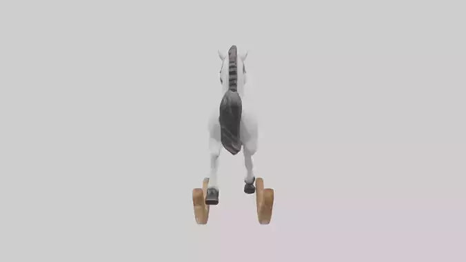 3D model Rocking Horse statue model VR / AR / low-poly