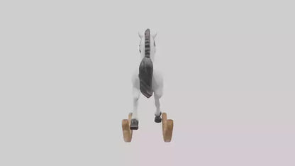 3D model Rocking Horse statue model VR / AR / low-poly