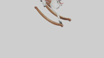 3D model Rocking Horse statue model VR / AR / low-poly