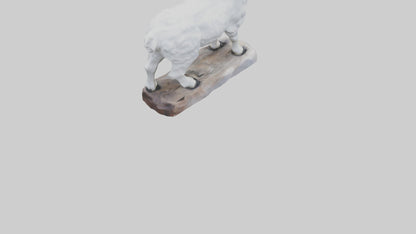 3D model Rocky Mountain Goat statue model VR / AR / low-poly