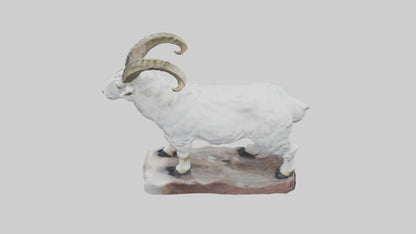 3D model Rocky Mountain Goat statue model VR / AR / low-poly