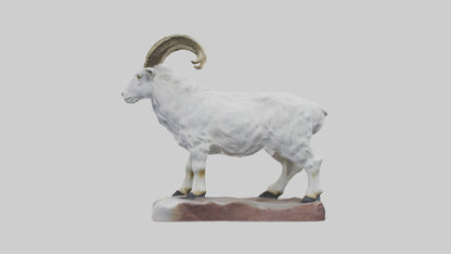 3D model Rocky Mountain Goat statue model VR / AR / low-poly