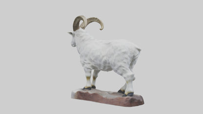 3D model Rocky Mountain Goat statue model VR / AR / low-poly