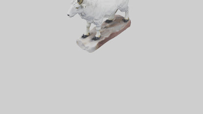 3D model Rocky Mountain Goat statue model VR / AR / low-poly