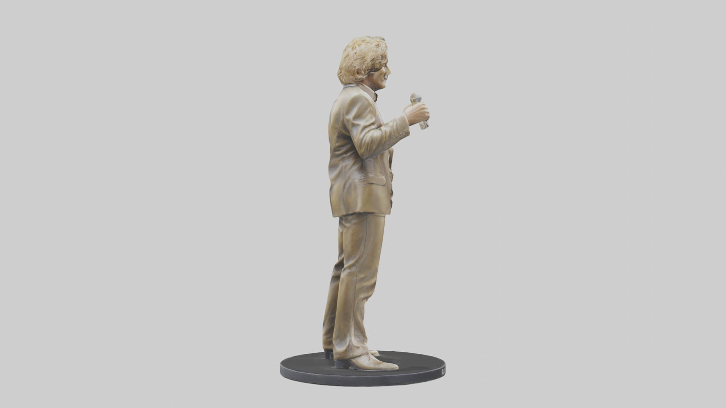 3D model Rod Stewart statue model VR / AR / low-poly