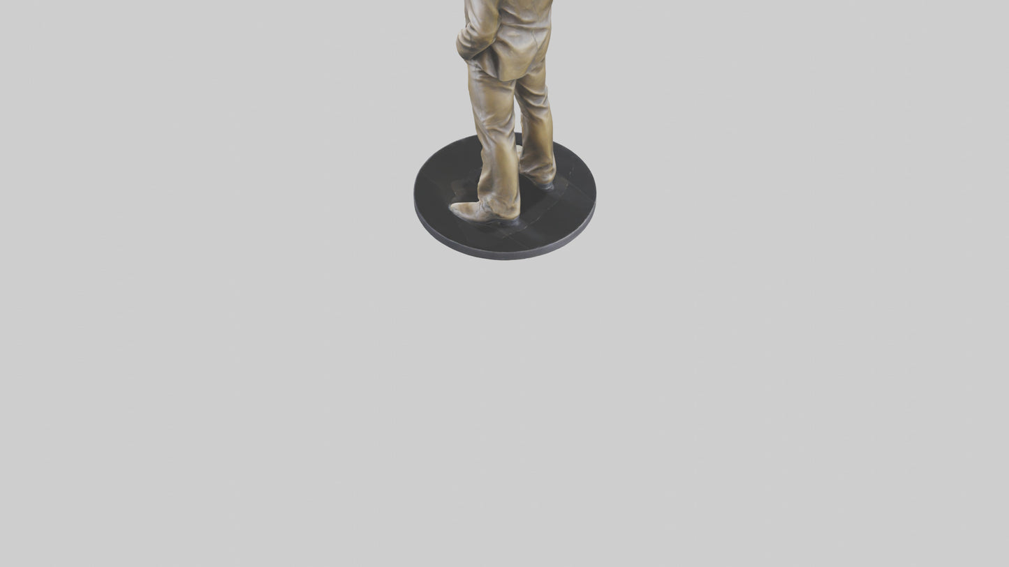 3D model Rod Stewart statue model VR / AR / low-poly