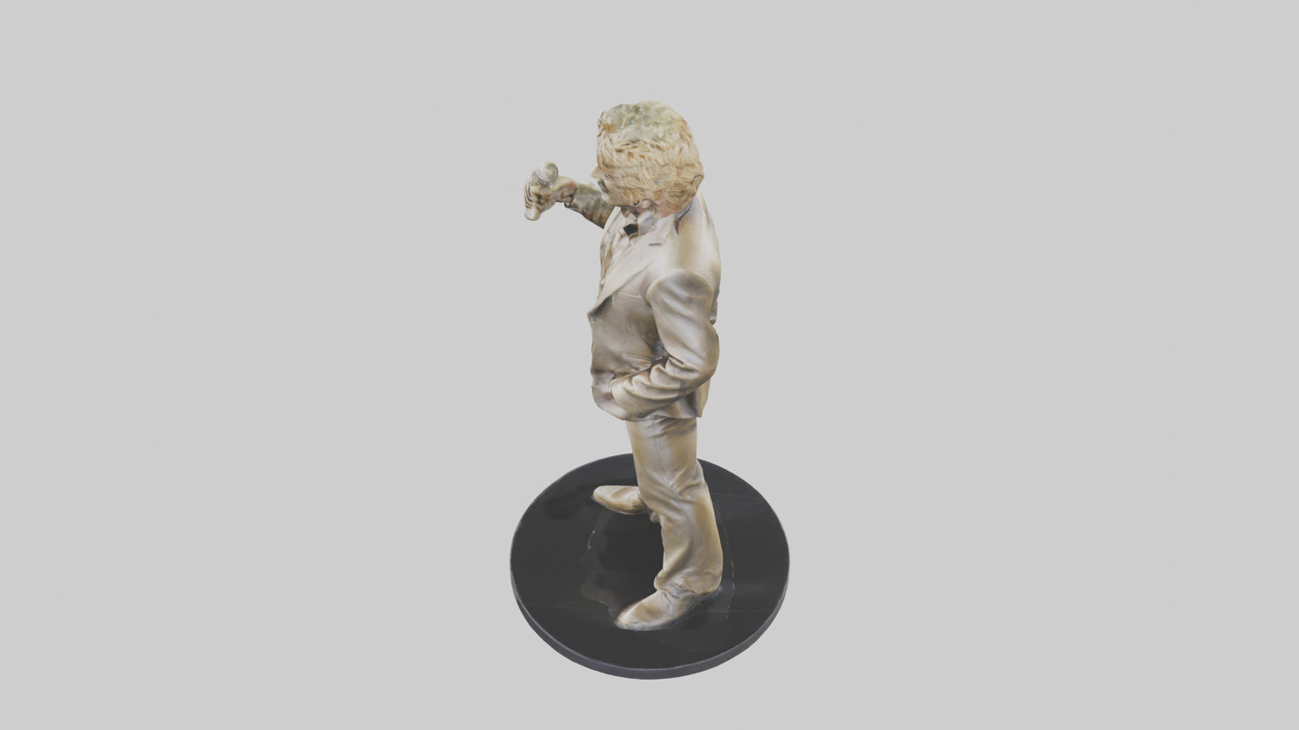 3D model Rod Stewart statue model VR / AR / low-poly