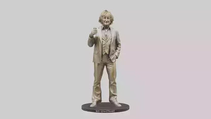 3D model Rod Stewart statue model VR / AR / low-poly