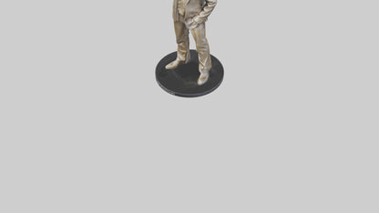 3D model Rod Stewart statue model VR / AR / low-poly