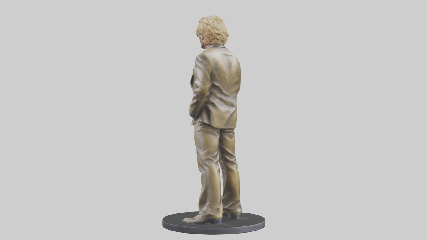 3D model Rod Stewart statue model VR / AR / low-poly