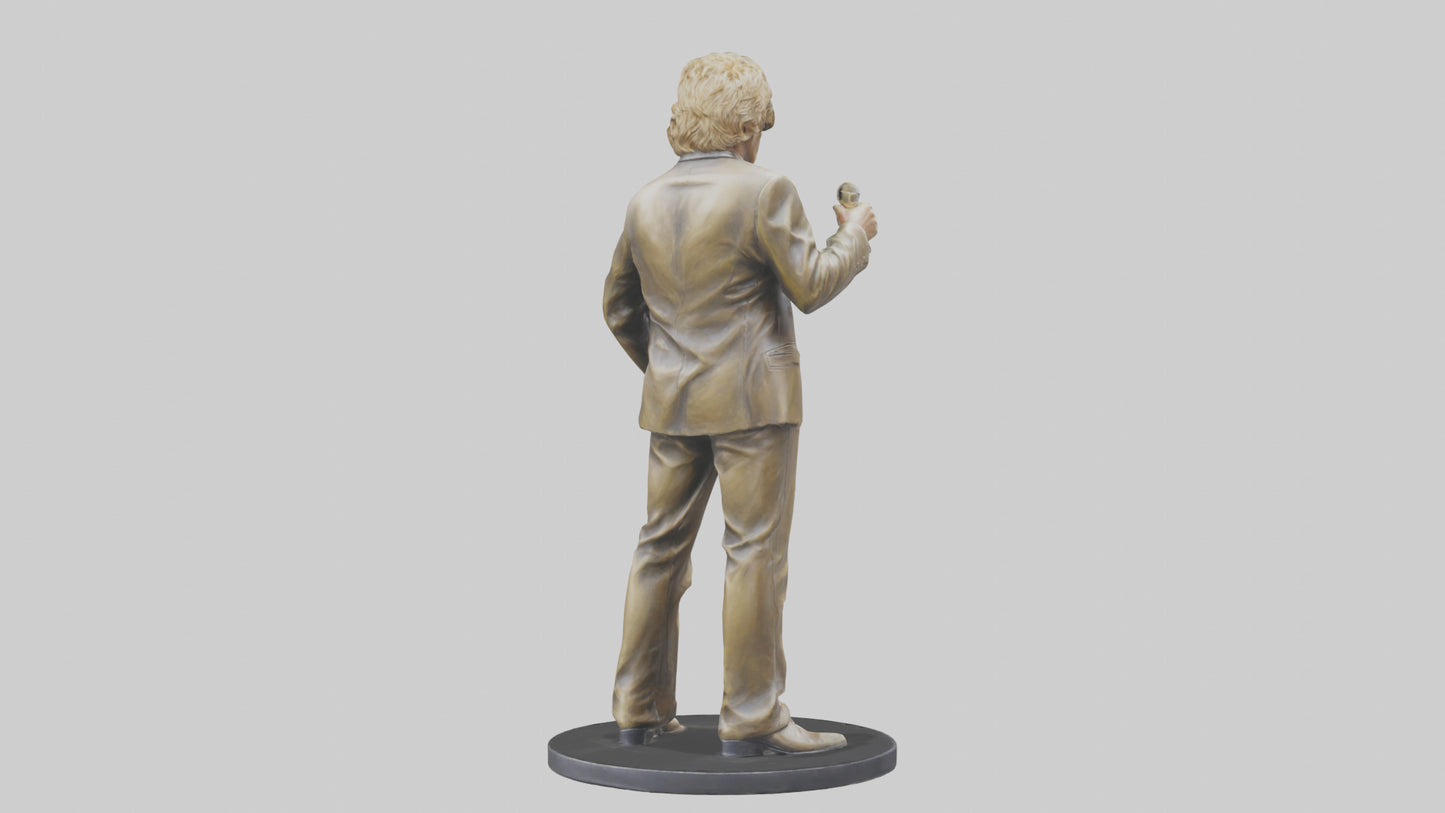3D model Rod Stewart statue model VR / AR / low-poly