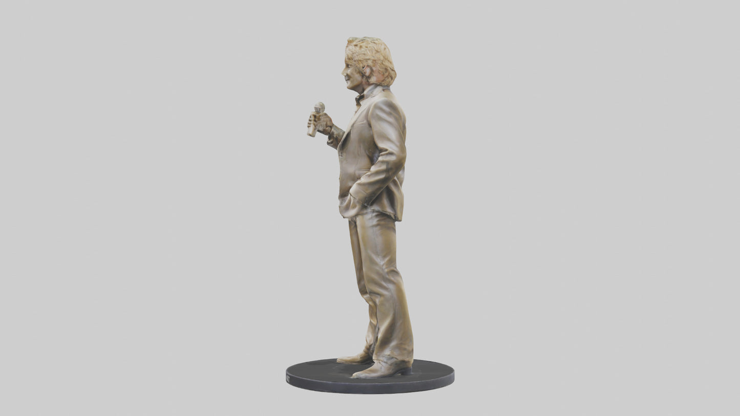 3D model Rod Stewart statue model VR / AR / low-poly