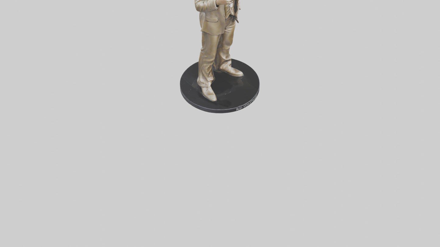 3D model Rod Stewart statue model VR / AR / low-poly