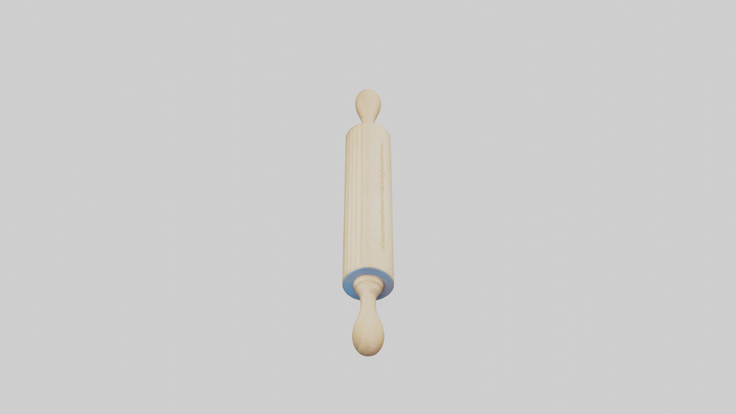 Rolling Pin model VR / AR / low-poly