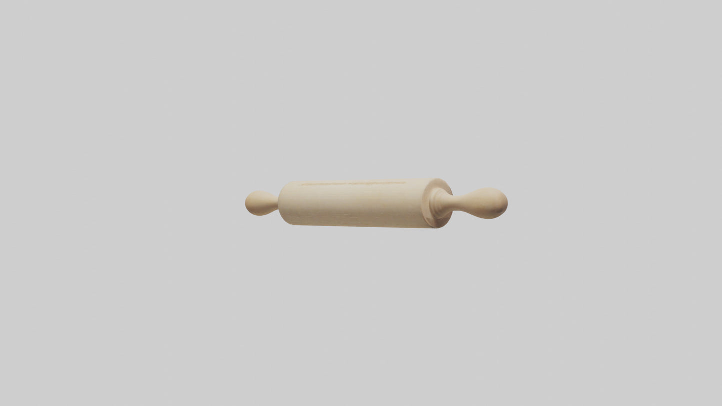 Rolling Pin model VR / AR / low-poly