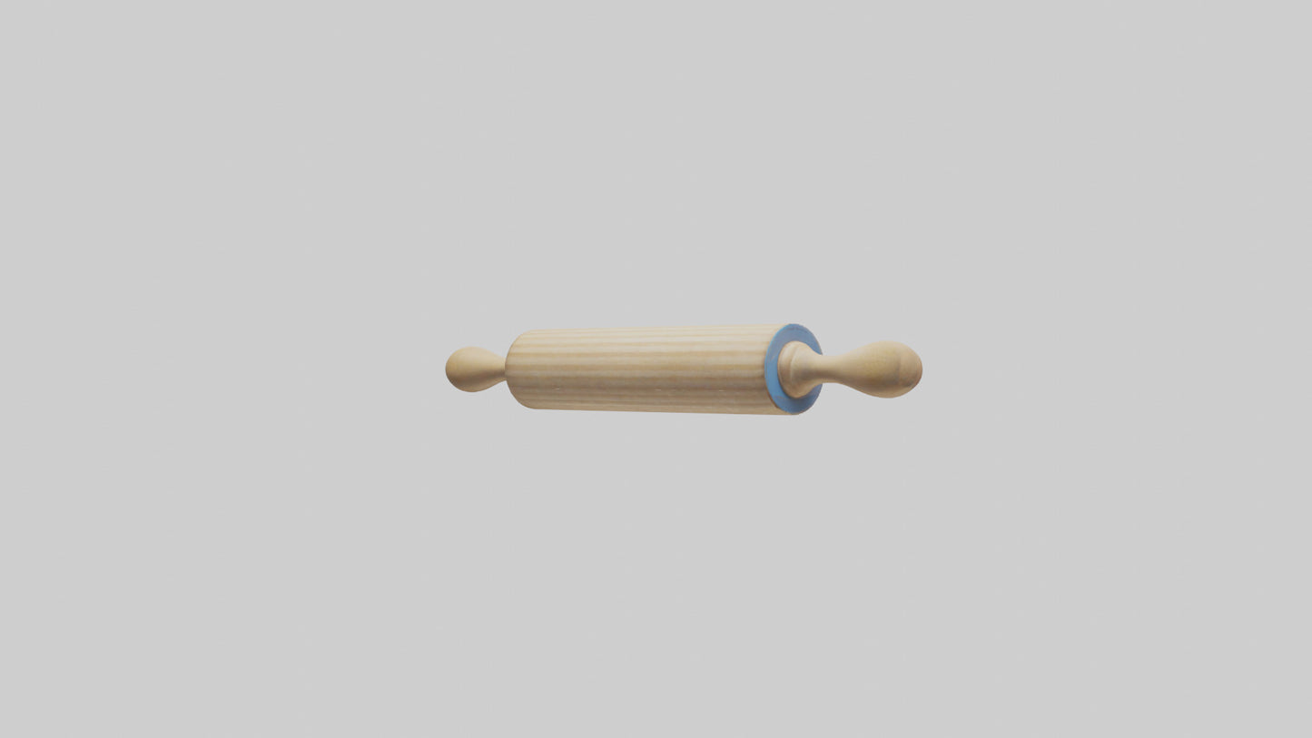Rolling Pin model VR / AR / low-poly