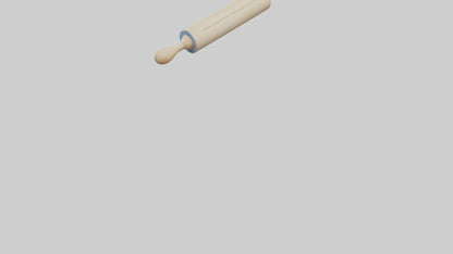 Rolling Pin model VR / AR / low-poly