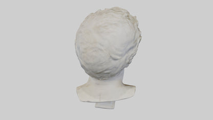 3D model Roman bust sculpture model VR / AR / low-poly