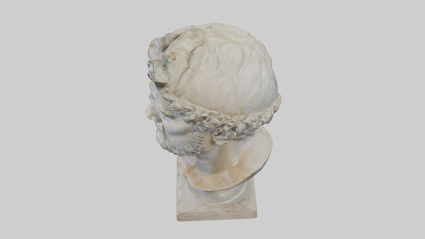 3D model Roman Emperor Bust statue model VR / AR / low-poly