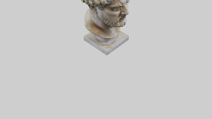 3D model Roman Emperor Bust statue model VR / AR / low-poly