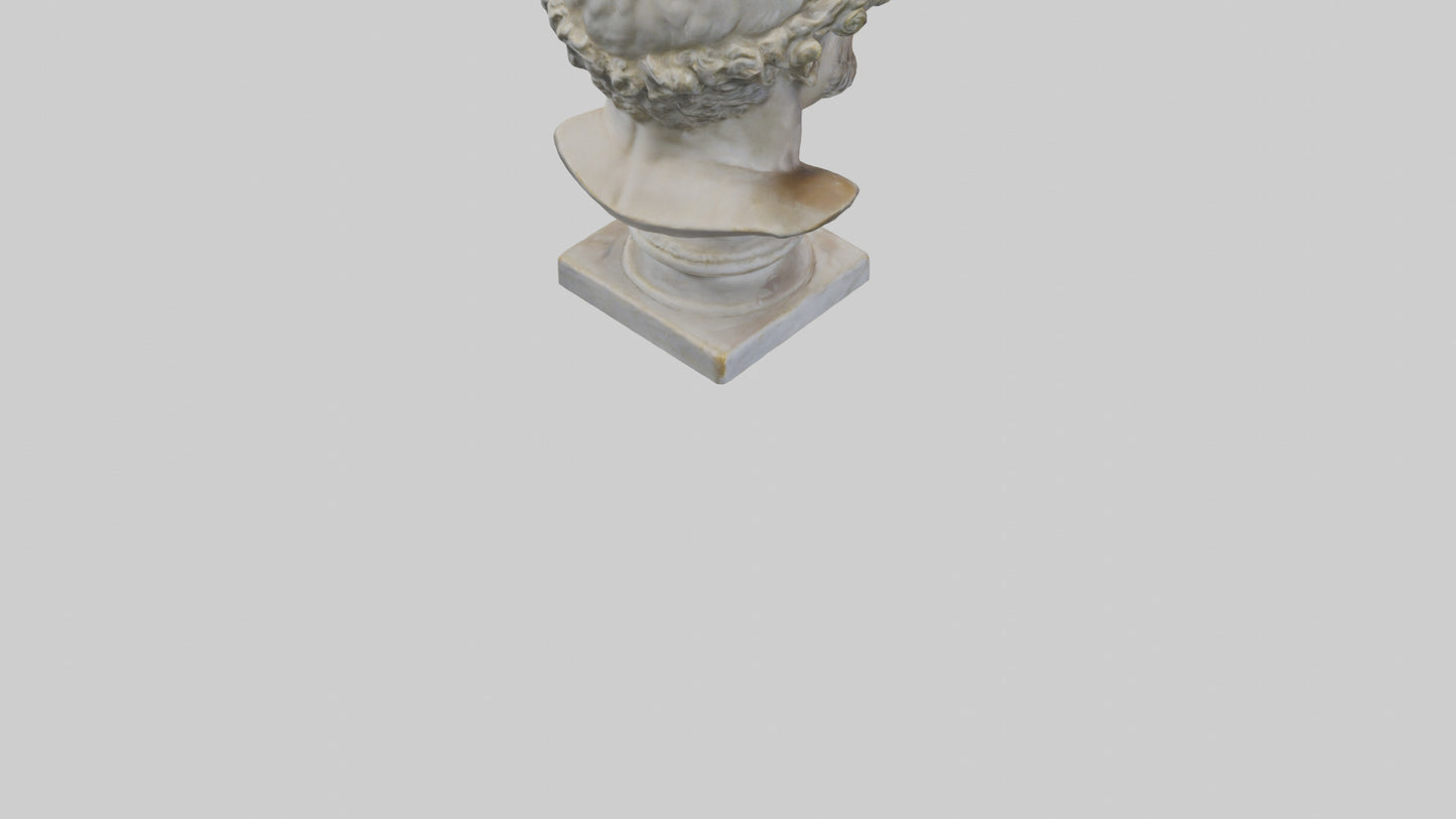 3D model Roman Emperor Bust statue model VR / AR / low-poly