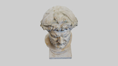 3D model Roman Emperor Bust statue model VR / AR / low-poly