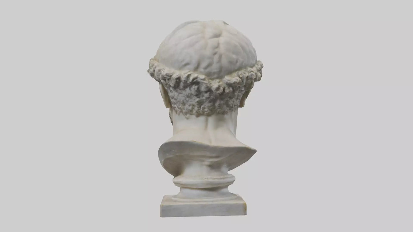 3D model Roman Emperor Bust statue model VR / AR / low-poly