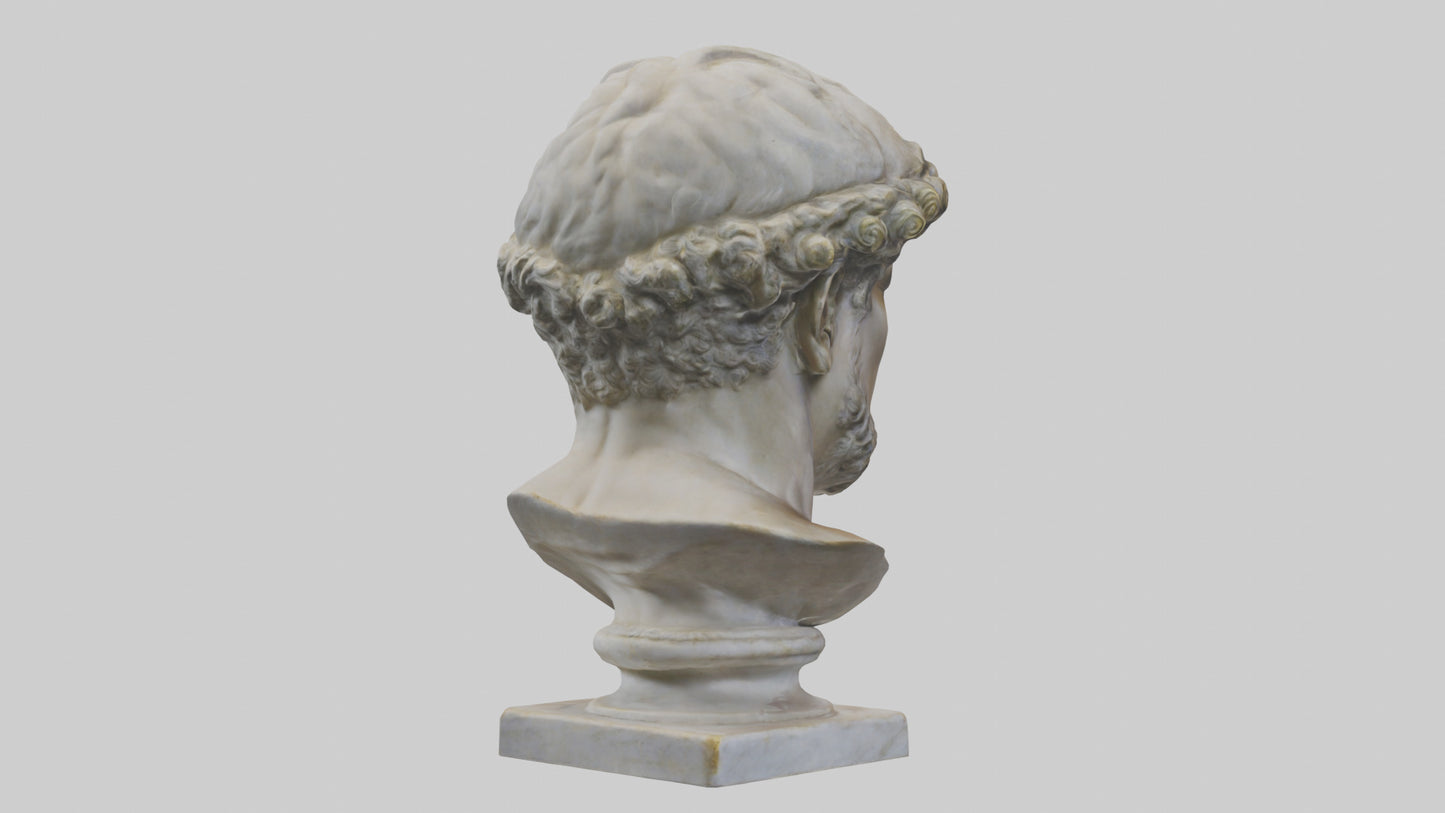 3D model Roman Emperor Bust statue model VR / AR / low-poly
