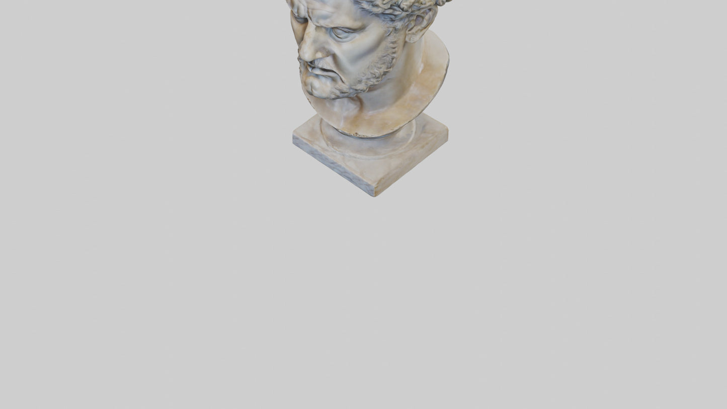 3D model Roman Emperor Bust statue model VR / AR / low-poly