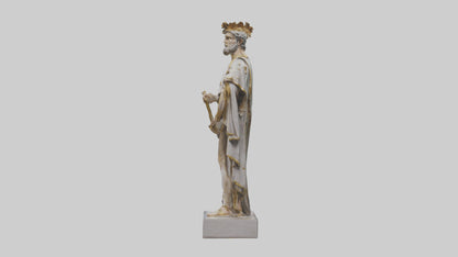 3D model Roman Emperor statue model VR / AR / low-poly