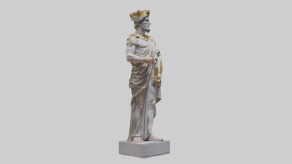 3D model Roman Emperor statue model VR / AR / low-poly