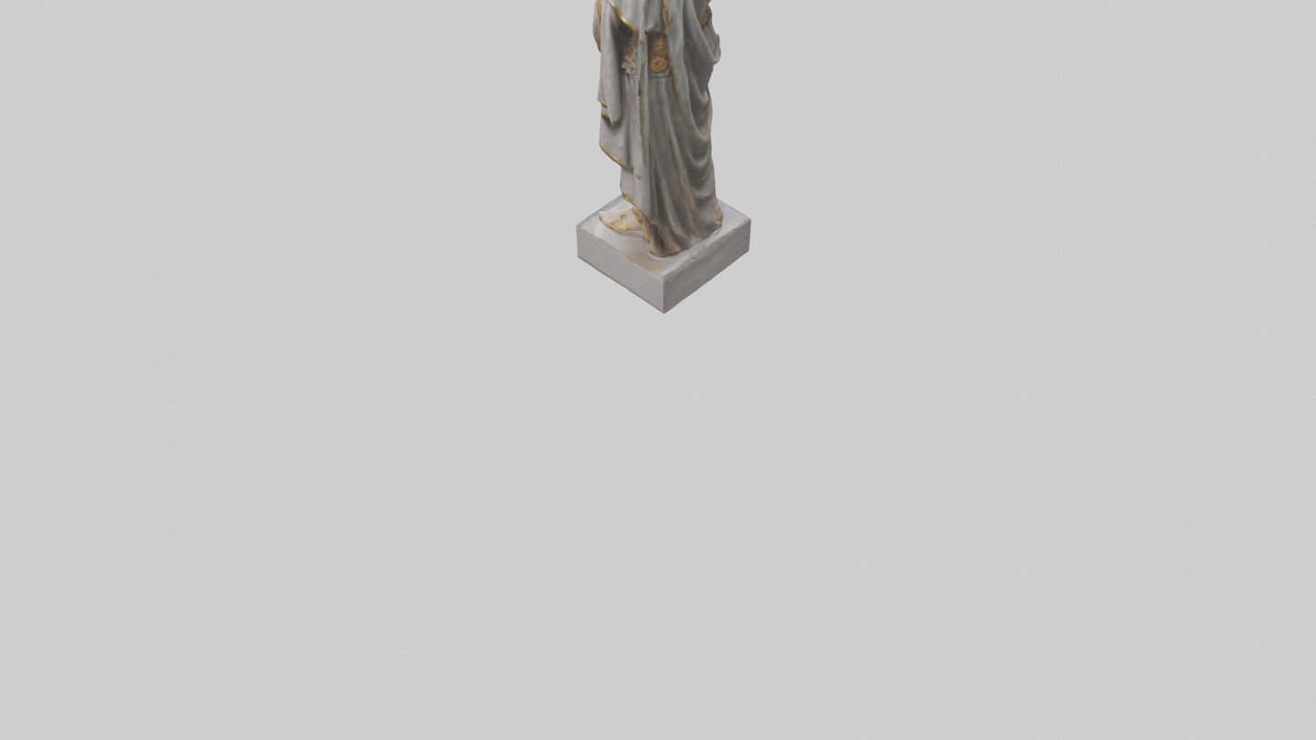 3D model Roman Emperor statue model VR / AR / low-poly