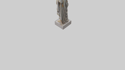 3D model Roman Emperor statue model VR / AR / low-poly