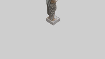 3D model Roman Emperor statue model VR / AR / low-poly