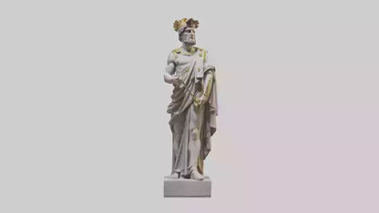 3D model Roman Emperor statue model VR / AR / low-poly