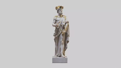 3D model Roman Emperor statue model VR / AR / low-poly