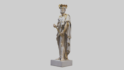 3D model Roman Emperor statue model VR / AR / low-poly