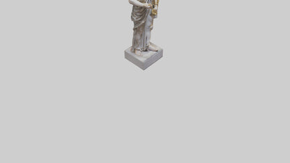 3D model Roman Emperor statue model VR / AR / low-poly
