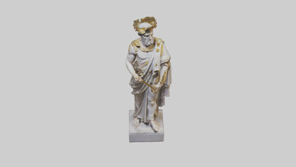 3D model Roman Emperor statue model VR / AR / low-poly
