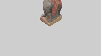 3D model Romulus and Remus statue model VR / AR / low-poly