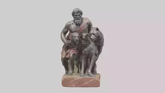 3D model Romulus and Remus statue model VR / AR / low-poly
