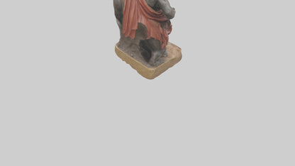 3D model Romulus and Remus statue model VR / AR / low-poly